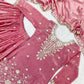 Dusty Rose Sequin Silk Suit