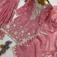Dusty Rose Sequin Silk Suit
