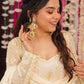 Ivory Sequin Anarkali Gown