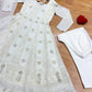 Ivory Sequin Anarkali Gown