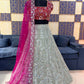 Designer Faux Georgette Lehenga Choli Set for Wedding and Reception Wear