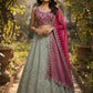 Designer Faux Georgette Lehenga Choli Set for Wedding and Reception Wear