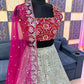 Designer Faux Georgette Lehenga Choli Set for Wedding and Reception Wear