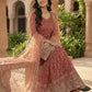 Crushed Silk Sharara Set With Sequin Embroidery