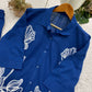 Navy Floral Embroidered Co-ord