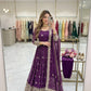Violet Bandhani Sequin Gown