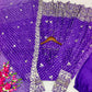 Violet Bandhani Sequin Gown