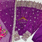 Violet Bandhani Sequin Gown