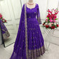 Violet Bandhani Sequin Gown
