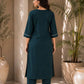 Floral Embroidered Cotton Kurta