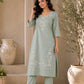 Floral Embroidered Cotton Kurta