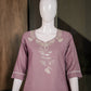 Floral Embroidered Cotton Kurta