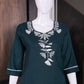 Floral Embroidered Cotton Kurta