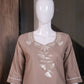Floral Embroidered Cotton Kurta