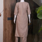 Floral Embroidered Cotton Kurta