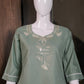 Floral Embroidered Cotton Kurta