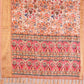 Floral Lichi Silk Saree with Zari Border