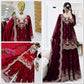Purple Shimmer Satin Sharara Set with Dupatta
