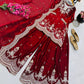 Purple Shimmer Satin Sharara Set with Dupatta