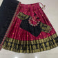 Kanjivaram Maggam Work South Style Half Lehenga