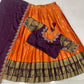 Kanjivaram Maggam Work South Style Half Lehenga