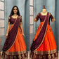 Kanjivaram Maggam Work South Style Half Lehenga