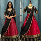 Kanjivaram Maggam Work South Style Half Lehenga