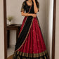 Kanjivaram Maggam Work South Style Half Lehenga