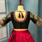 Kanjivaram Maggam Work South Style Half Lehenga