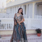 Maroon Fendi Silk Embroidered Lehenga Choli Set for Wedding and Festive Wear