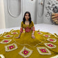 Mustard Mirror Diamond Lehenga