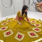 Mustard Mirror Diamond Lehenga