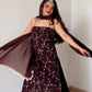 Merlot Vine Sequin Suit Set