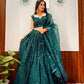Georgette Sequins Embroidered Lehenga Set