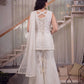 Ivory Floral Embroidered Sharara