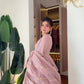 Mauve Tiered Peplum Sharara