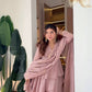 Mauve Tiered Peplum Sharara