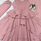 Mauve Tiered Peplum Sharara