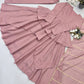 Mauve Tiered Peplum Sharara