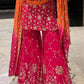 Embroidered Heavy Georgette Sharara Suit Set