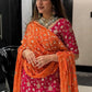 Embroidered Heavy Georgette Sharara Suit Set