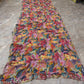 Rust Floral Mirror Saree
