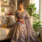 Sequence Embroidered Chiffon Saree with Blouse