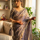 Sequence Embroidered Chiffon Saree with Blouse