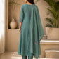 Two-Tone Silk Embroidered Anarkali Suit