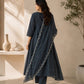 Two-Tone Silk Embroidered Anarkali Suit