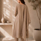 Two-Tone Silk Embroidered Anarkali Suit