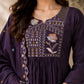 Two-Tone Silk Embroidered Anarkali Suit