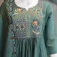 Two-Tone Silk Embroidered Anarkali Suit