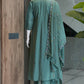 Two-Tone Silk Embroidered Anarkali Suit